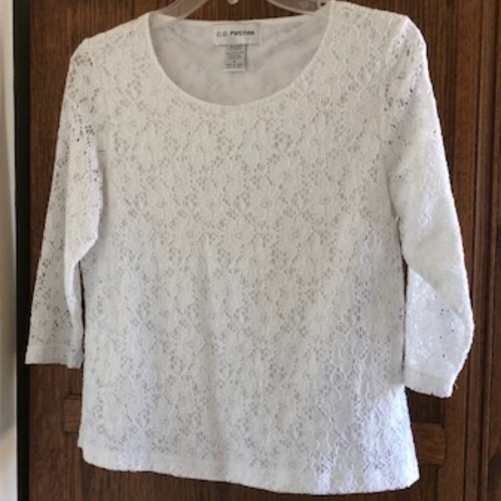 Woman's White Blouse - size Medium